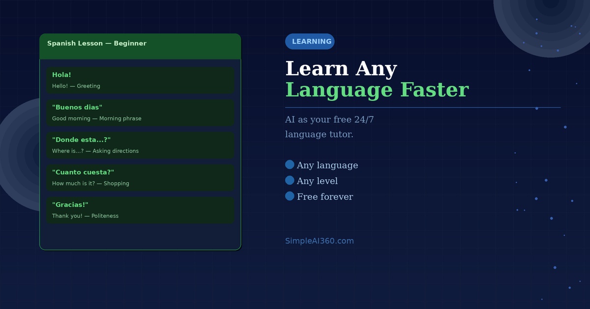 How to use AI to Learn a New Language Faster