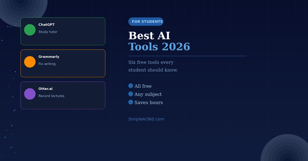 Best Free AI Tools for Students in 2026