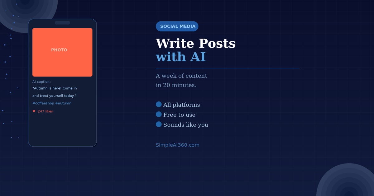 How to Use AI to Write Social Media Posts (Fast & Easy)